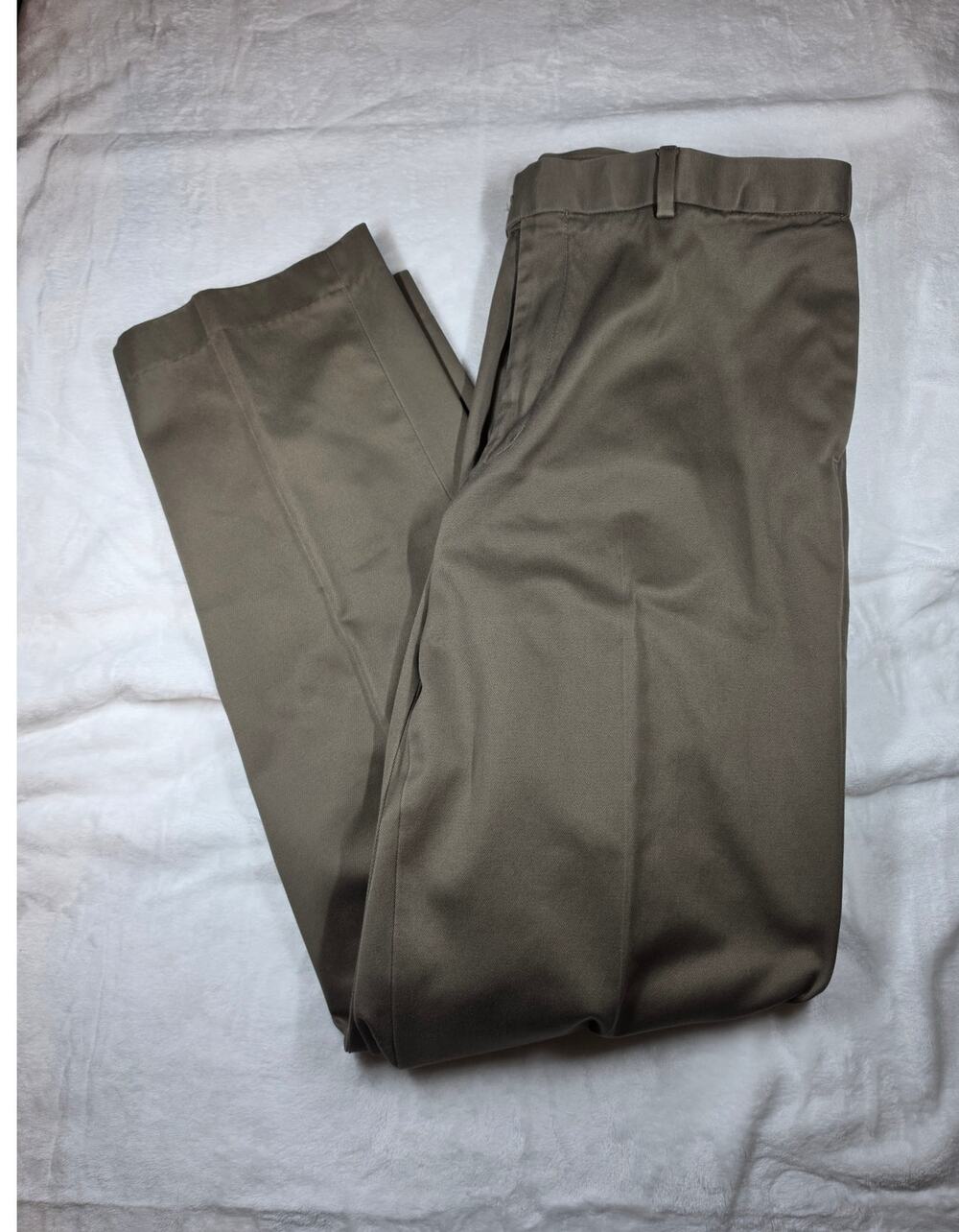 Men's Perry Ellis Portfolio Khaki Flat-Front Chino Pants